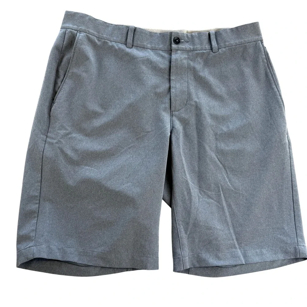 Nike Golf Shorts Mens 34 Gray Chino Stretch 10 Inseam Casual Performance